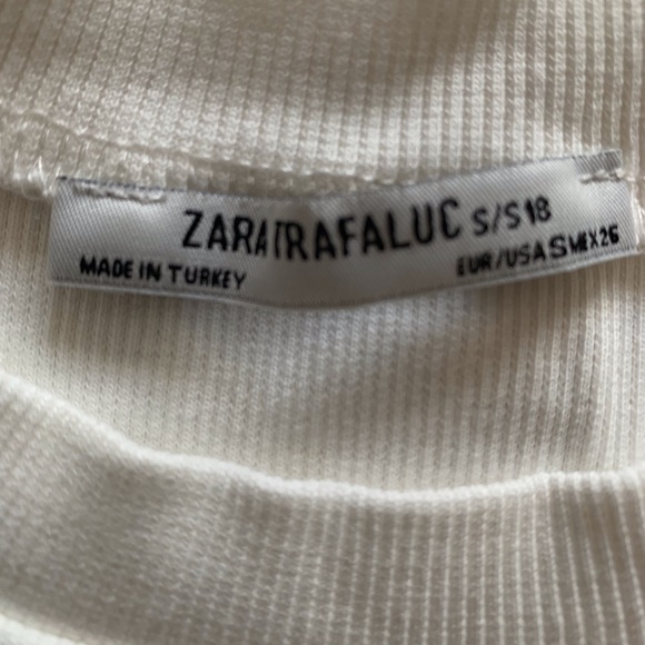 Zara cream colour top with beading trim - Picture 3 of 3